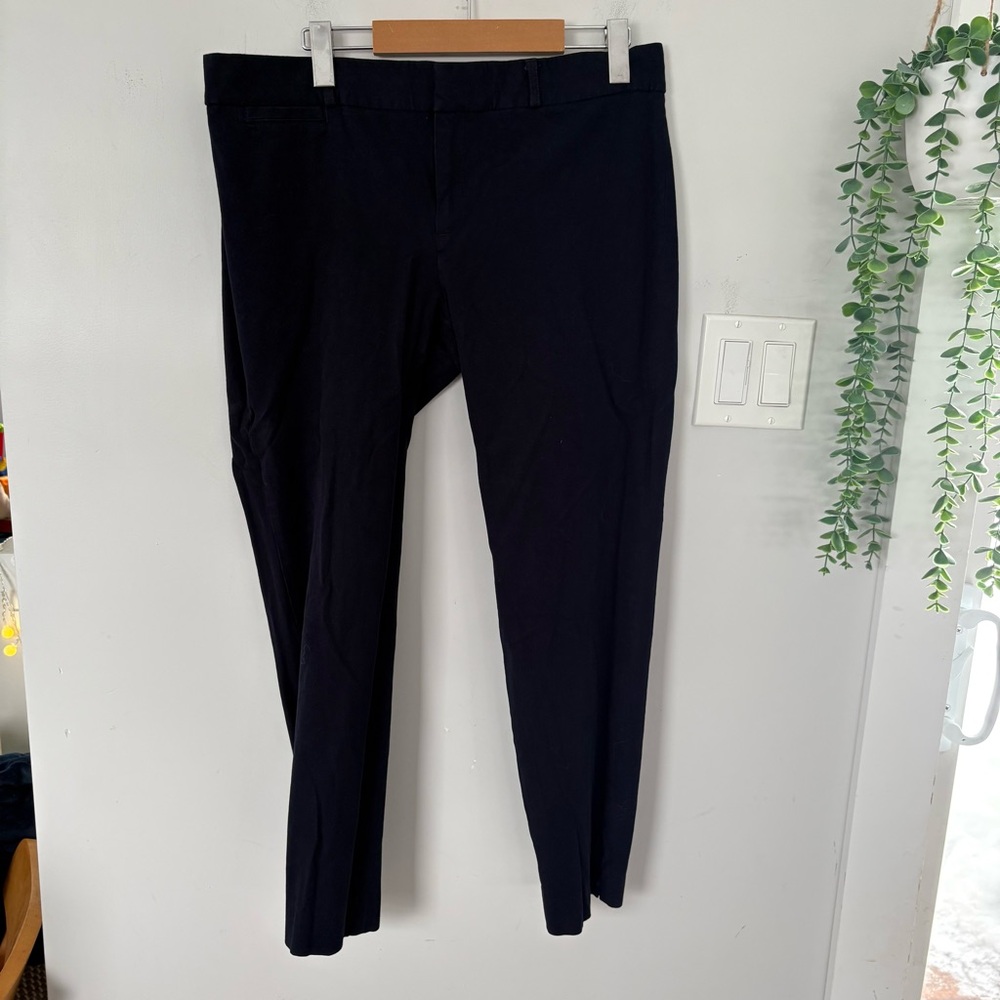 Banana Republic Sloan Fit Slim Ankle Pants Navy Size 12 Bi-Stretch